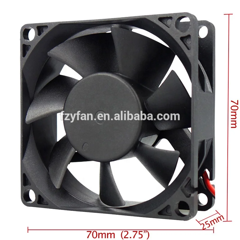 Radiator brushless dc 6v 12v 24v cooling 70mm 70x70x25mm axial fan