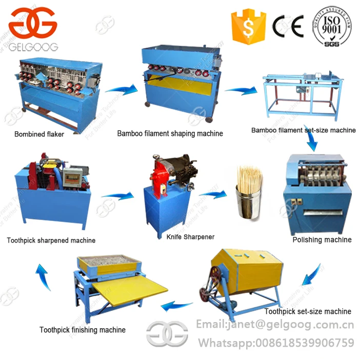 Машина для производства зубочисток, машина для изготовления палочек для еды на продажу