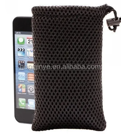 manufacture Cell Phone and jewelry storage mesh jewelry gift pouch dust drawstring packing bags