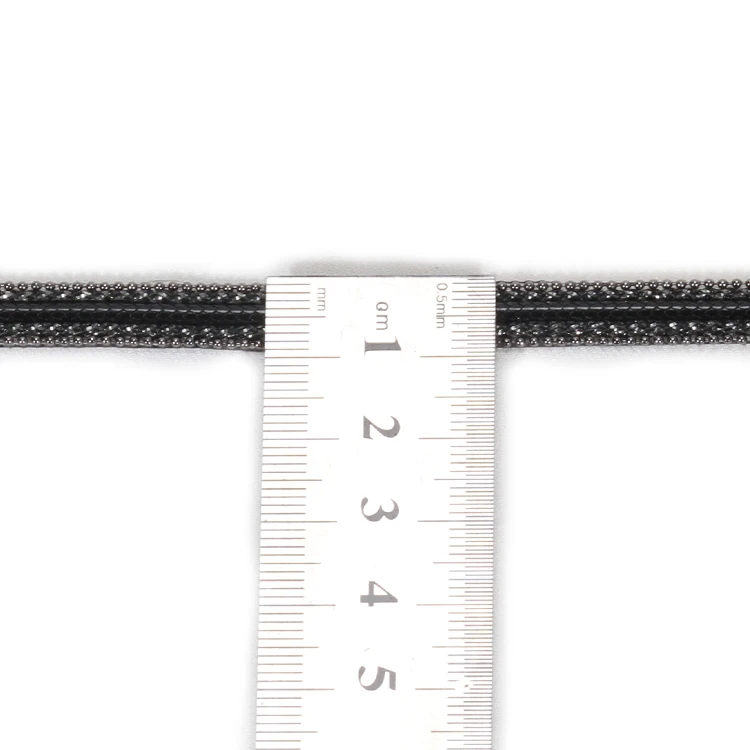 
Wholesale Black Accessories Plastic Beaded HotFix Transfer Trim with Accessories Beads Chain 