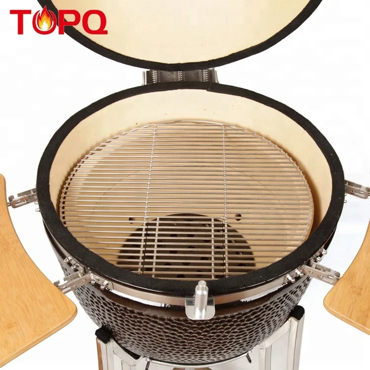TOPQ Ceramic Kamado 23 Large Size Charcoal Bbq Pro Barbecue Pellet Smoker Grills