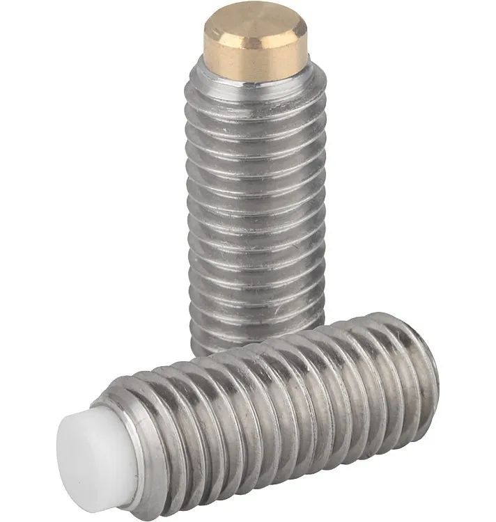 DIN915 ISO 4028 A2 Stainless steel brass tip set screw grub Screw With Dog Point