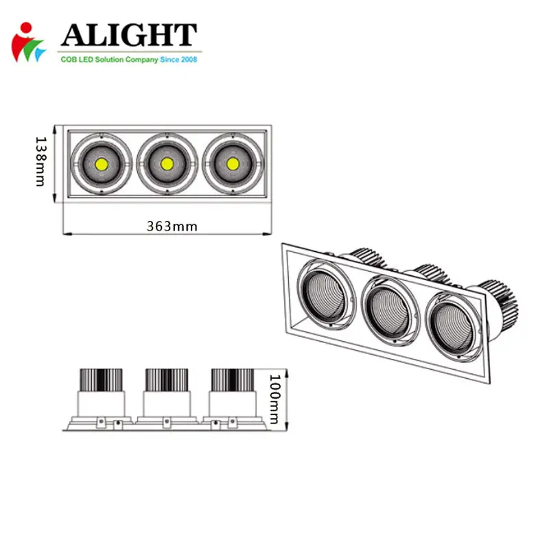 commercial led lighting 15W 30W 45W