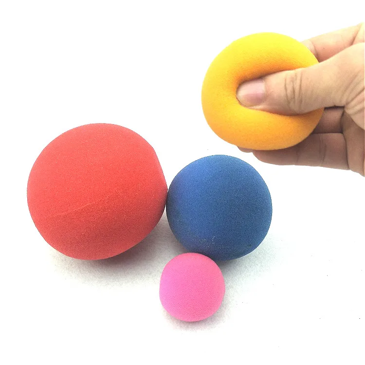 Yellow White Black Red Pink Grey Purple Orange mix magic sponge foam balls