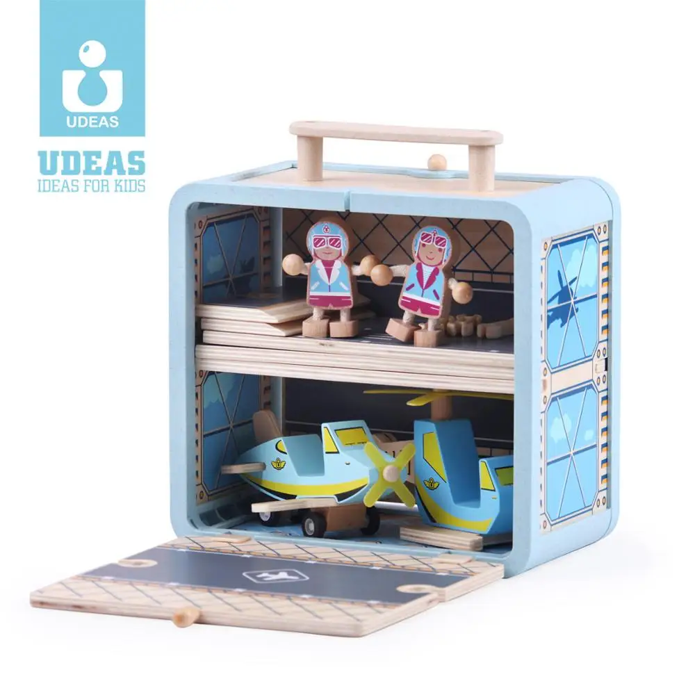 
High quality Kids Toys Wooden Boxset Toys Airplane Toy 