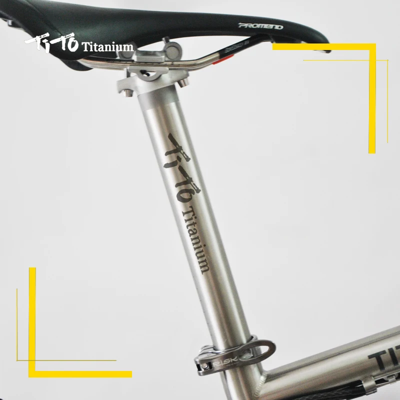TITO high quality manufacturer 27.2/31.6mm*350mm titanium cyclocross bicycle bike seat post for custom made