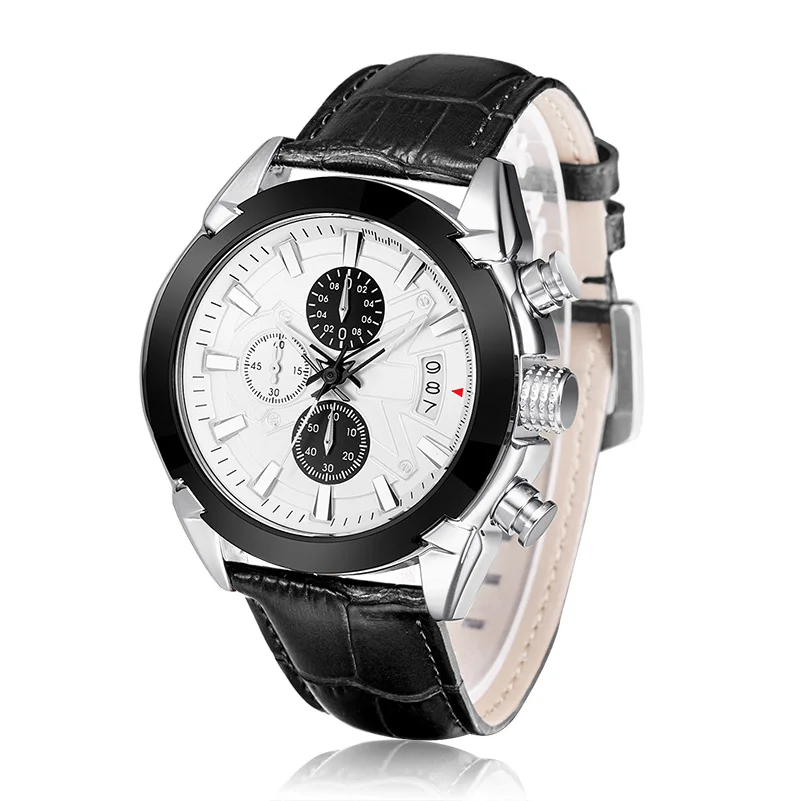 Newest Series Multi-function Japan Movt Brown Leather Mens Chronograph Men Watch