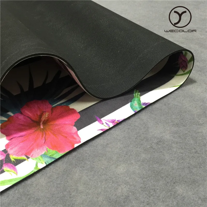 Best quantity anti-tear eco-friendly custom logo printing non slip folding natural rubber material travel yoga mat