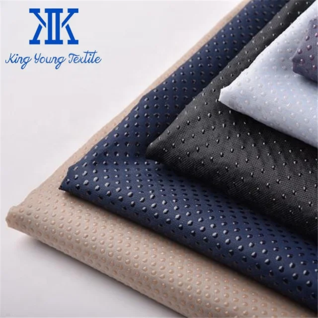 non slip waterproof fabric / cloth with rubber dots / polyester oxford anti slip fabric