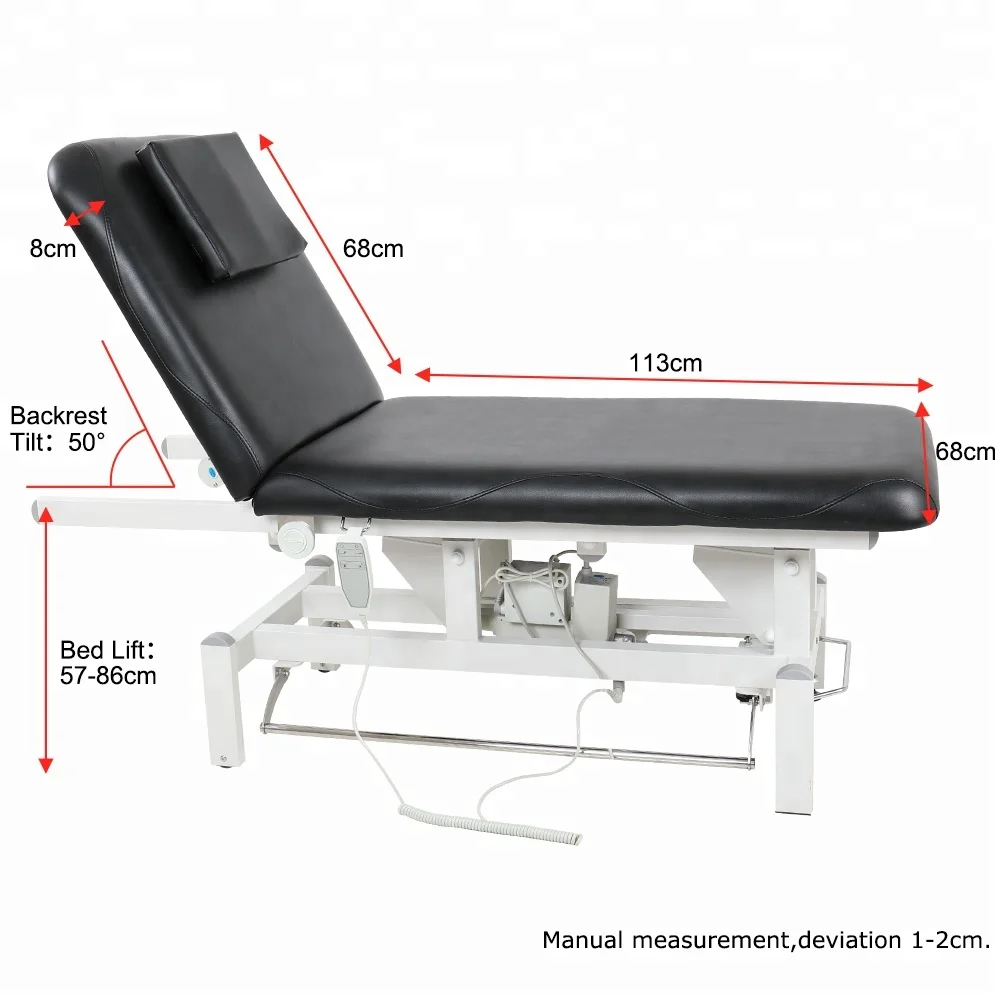 
hydraulic clinic massage bed 2 Motors electric beauty treatment chair 