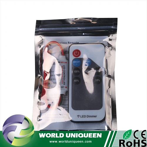 9 key DC5V 12V single color RF led dimmer controller Mini remote Control for LED Strip Light with SMD 5050/3528