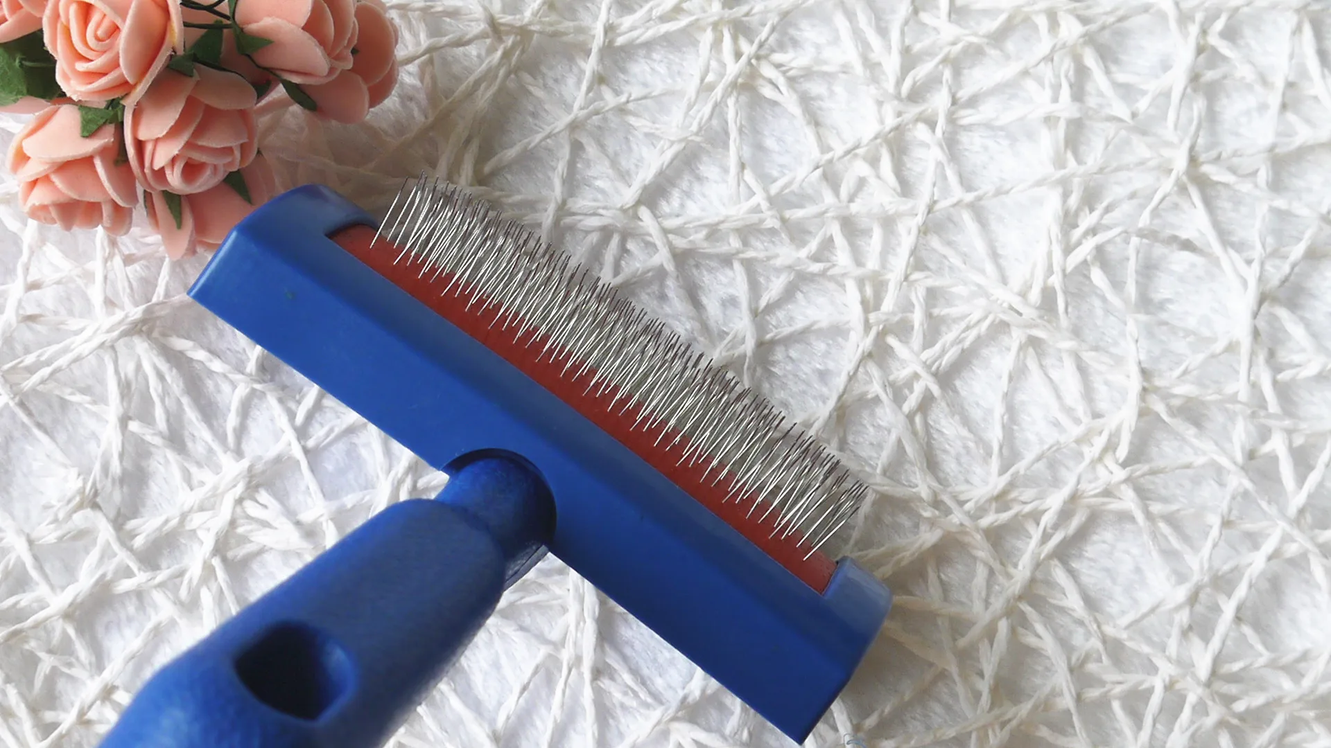 As Seen On TV Small Size Pet Hair Cleaning Supply Dog Cat Animal Puppy Fur Removal Slicker Comb Brush