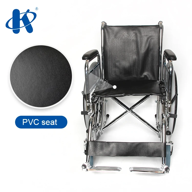 Kaiyang KY901 new adjustable armrest manual folding wheelchair High Configuration Folding Manual Steel Wheelchair