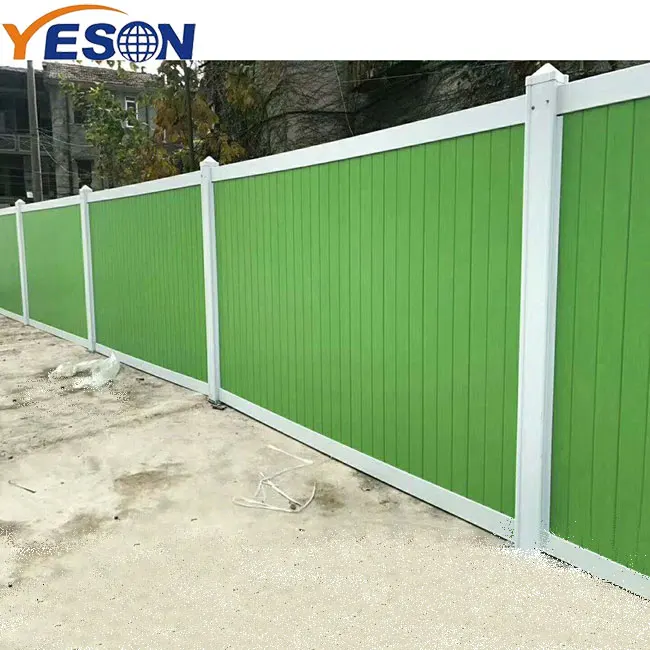 Plastic construction green fencing panels color-bond panel fence