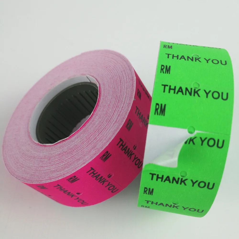 wave Clothing price label 22x12 mm 1500 stks glassin liner matt price tags