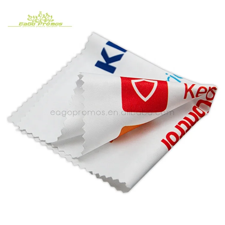 2024 2025 Wholesale Customized Size Polyester Microfiber Lens Screen/ Glasses/ Mobile Phone Cleaning Cloth