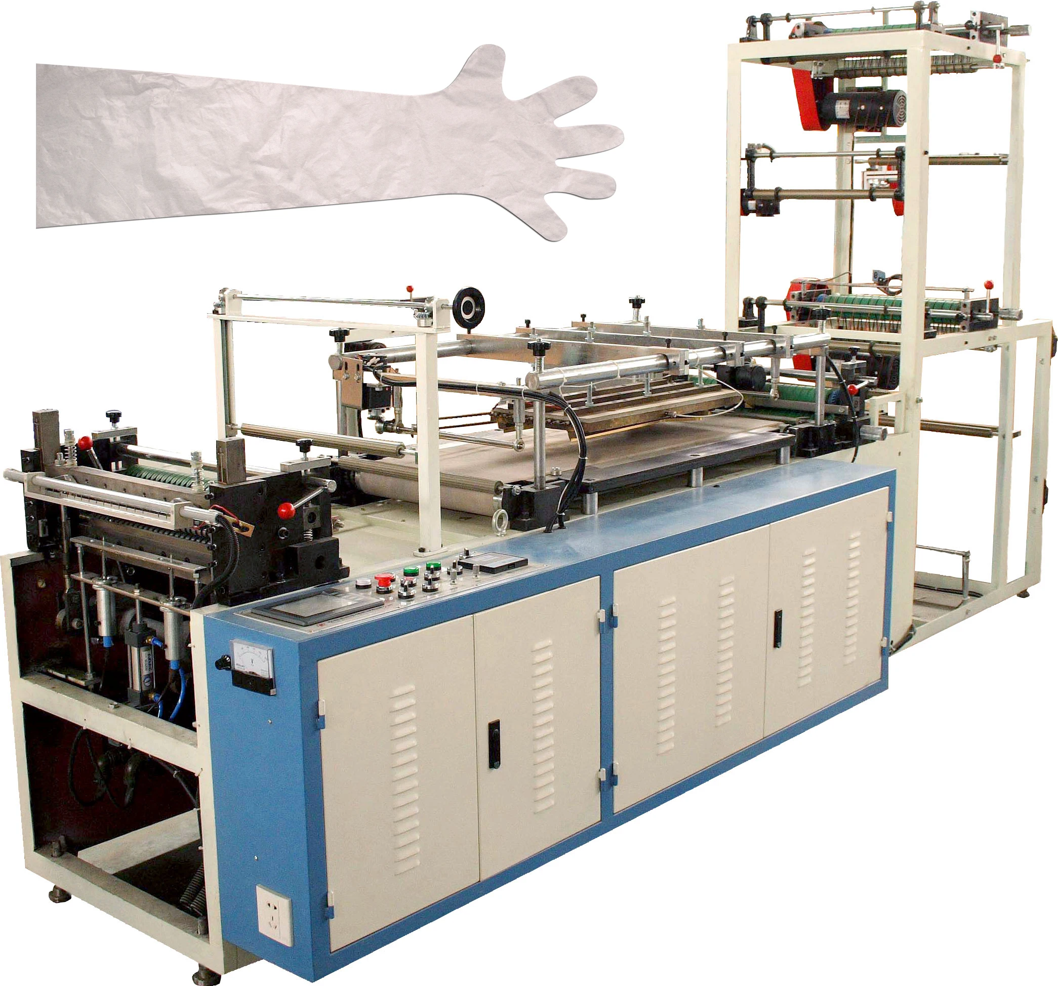 China Zhangjiagang fully automatic long sleeved glove making  machine