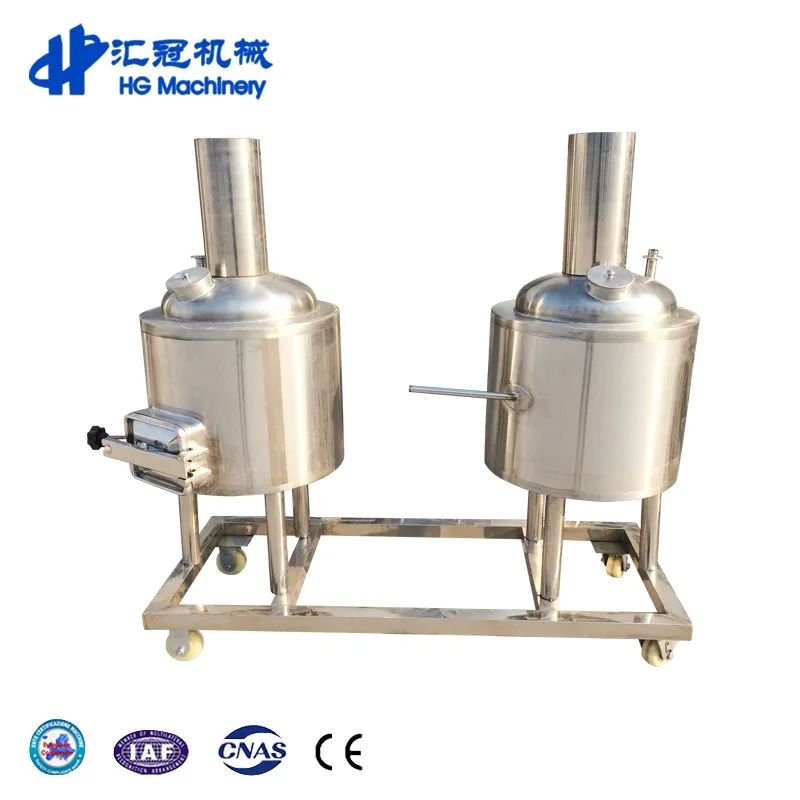 100L Stainless steel beer brewing equipment mash tun/kettle/whirlpool pot/fermentation tank