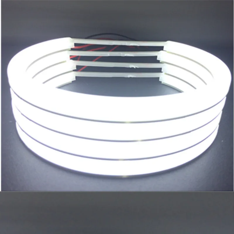 FSYLX Led Angel Eyes for BMW E36 E38 E39 E46 LED Headlights DRL Running Light  Halo Rings Projector Angel Eyes 4*131mm