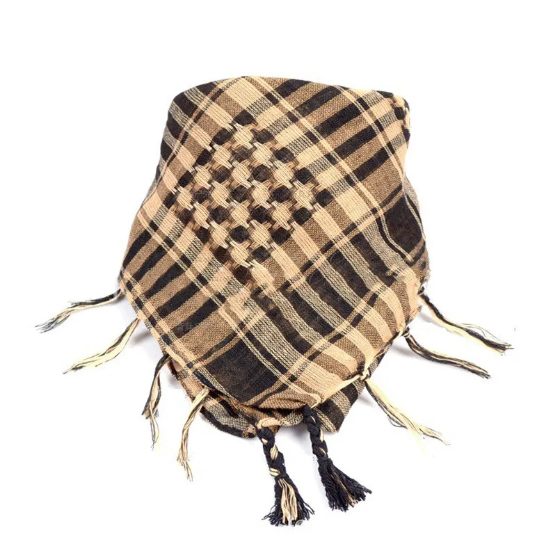 Новый арабский шарф CUHAKCI, мужской зимний ветрозащитный шарф в стиле милитари, мусульманский тонкий хлопковый хиджаб, пустынные шарфы, многофункциональный, 3 цвета