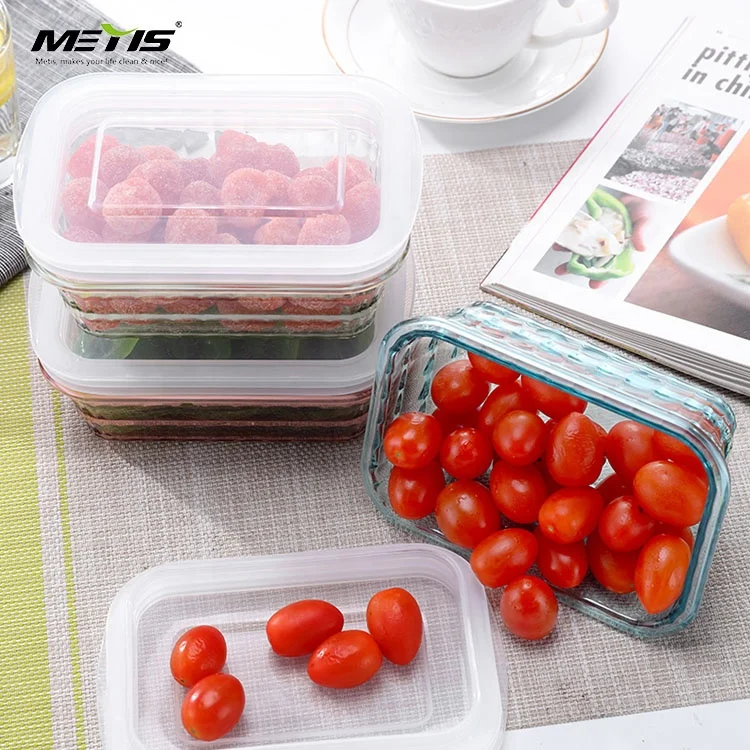 Fashion design food grade Anti fall hard PP crystal plastic food lunch box