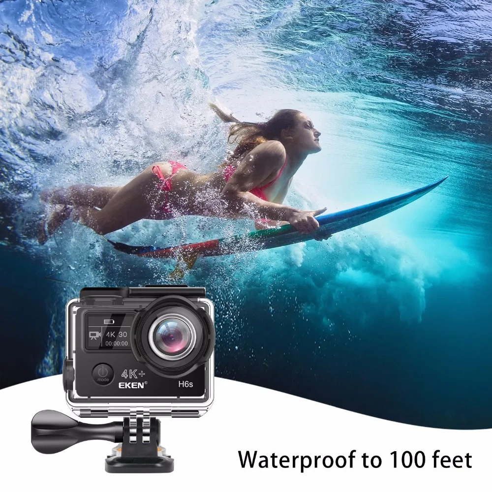 Экшн-камера EKEN H6S Ultra HD 4K WiFi EIS Ambarella A12 чипсет Go Водонепроницаемая 1080P Pro спортивная DV-камера