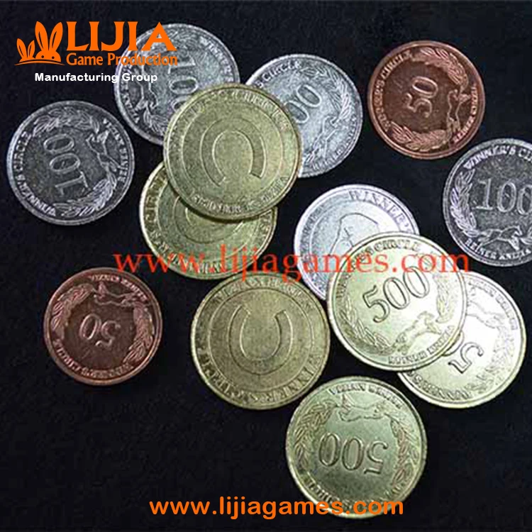 
Custom metal coin metal token pieces for hobby games 