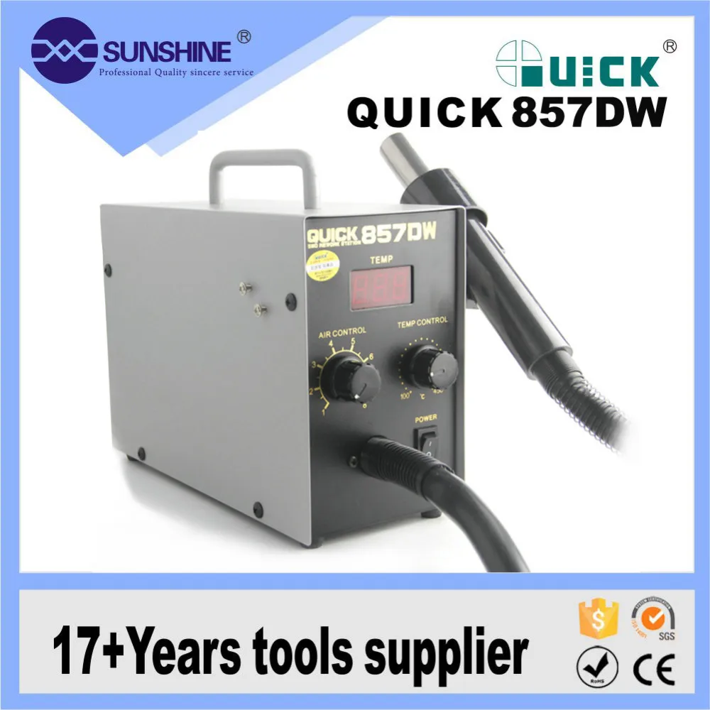 2017 Best Quick 857dw Digital Hot Air Smd Rework Station With Low Price