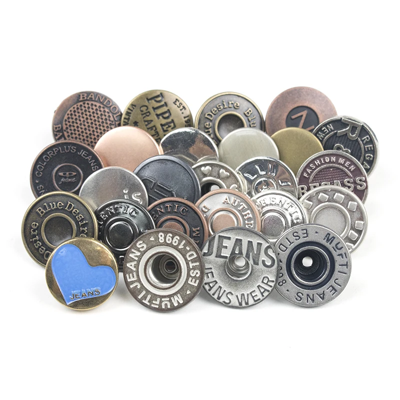 Good Price Factory Direct Supply High Quality Alloy Brass Tack Jeans Button Custom