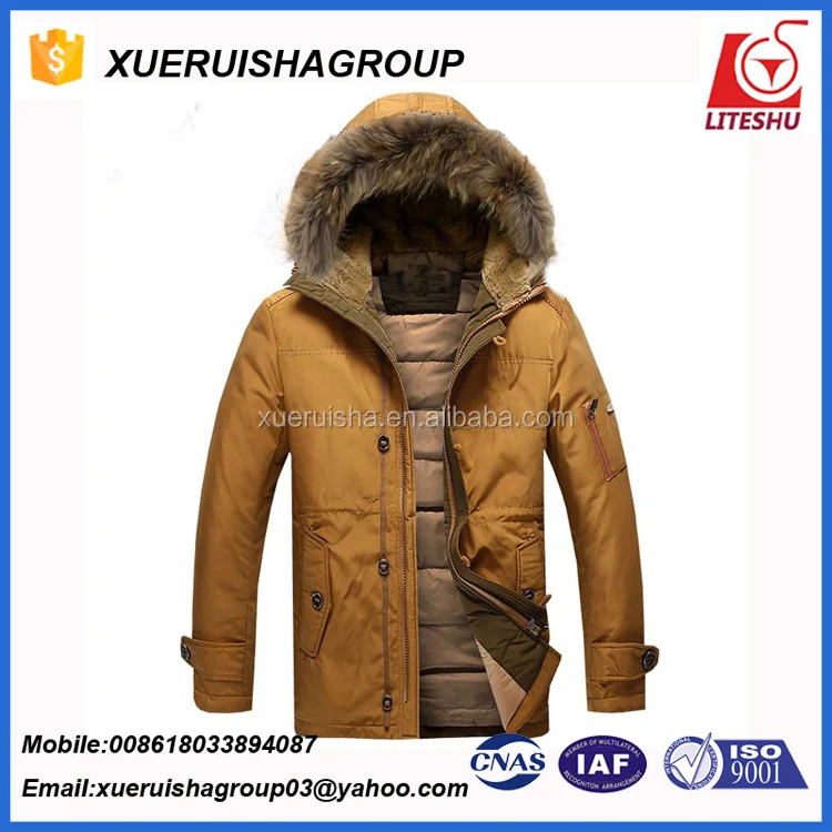
winter coat american windproof goose down jacket for men 