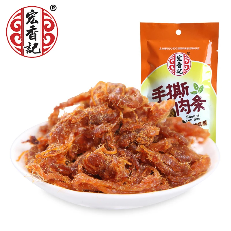 Hongxiangji руган свинина полоса закуски еда свинина закуски сухое мясо закуски 35 г оригинальная свинина вяленая