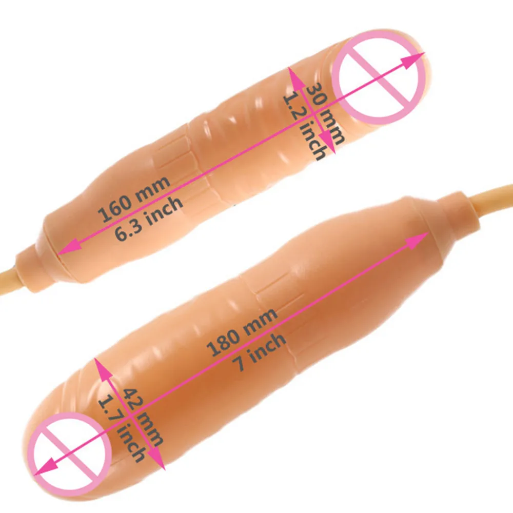 TPE 18CM Inflatable Dildo Pump Penis Cock Anal Sex Toy Anal Dilator