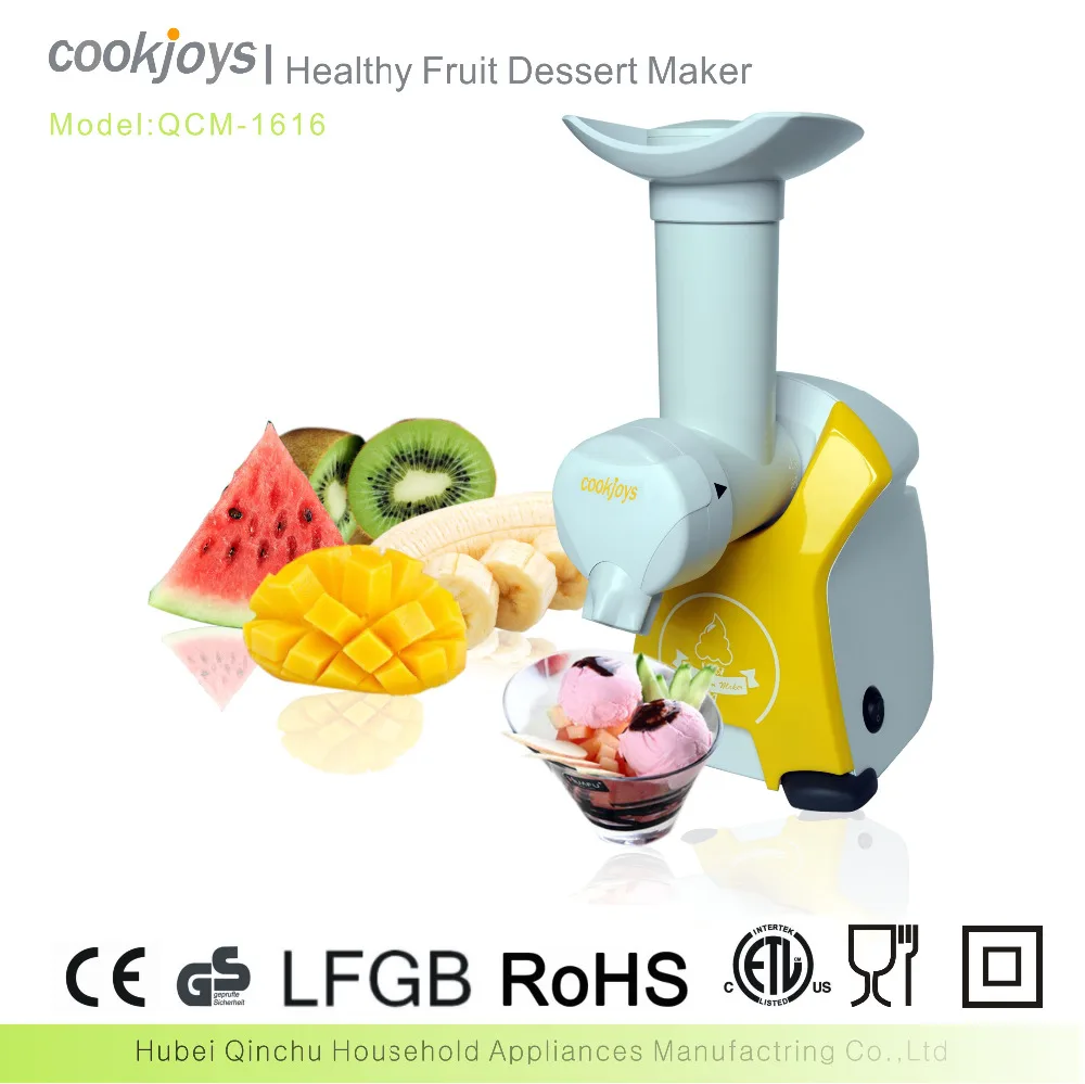 Hot selling Classic Vegan Non-Dairy Frozen Fruit Soft Serve Dessert Maker Household Automatic Fruit Ice Cream Machine