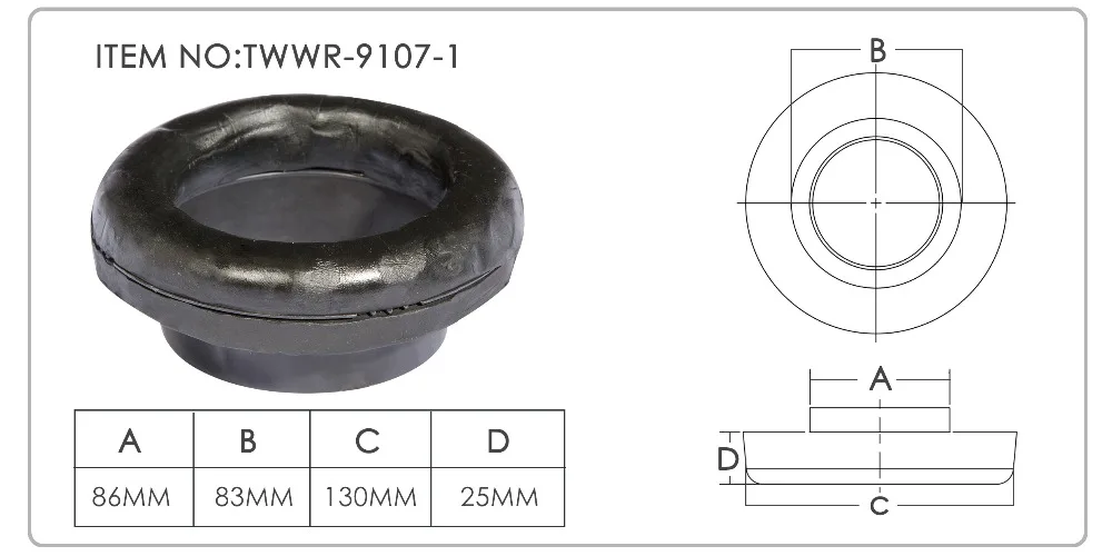 TWWR-9107 Rubber Ring Gasket toilet rubber bowl seal ring
