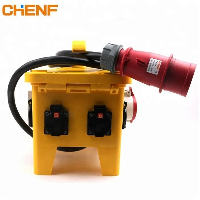 IP57 24way 12 way industrial plug socket Power 3 phase Electrical Waterproof distribution box size