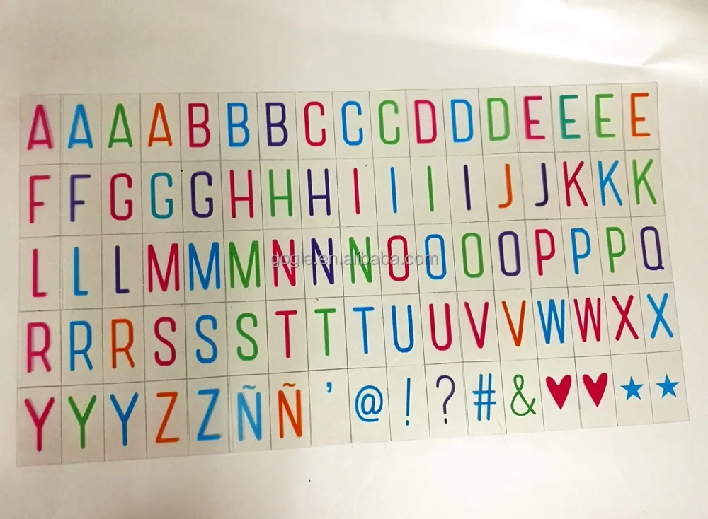
A4 Cinema LED light Box Extra 85pcs colorful Letters Numbers Symbols 