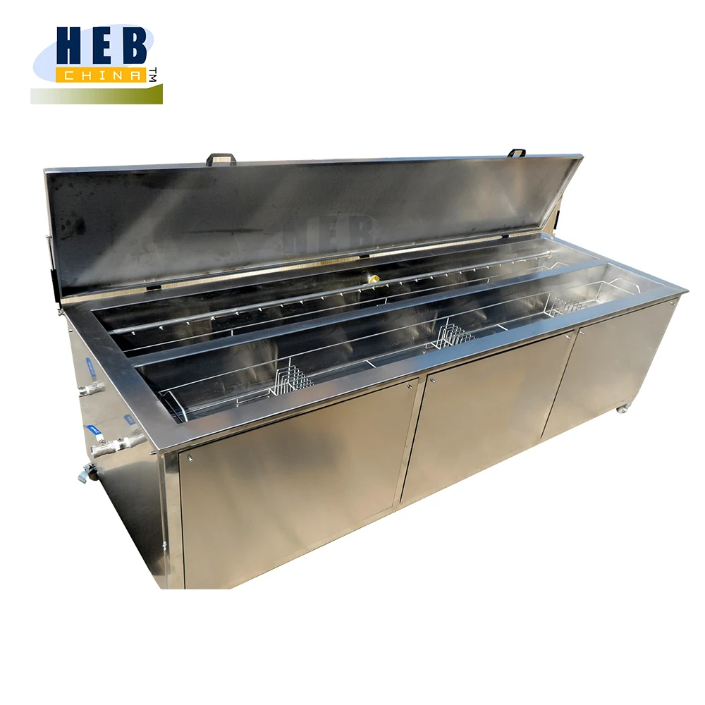 Industrial large ultrasonic tank cleaner 160l with heating