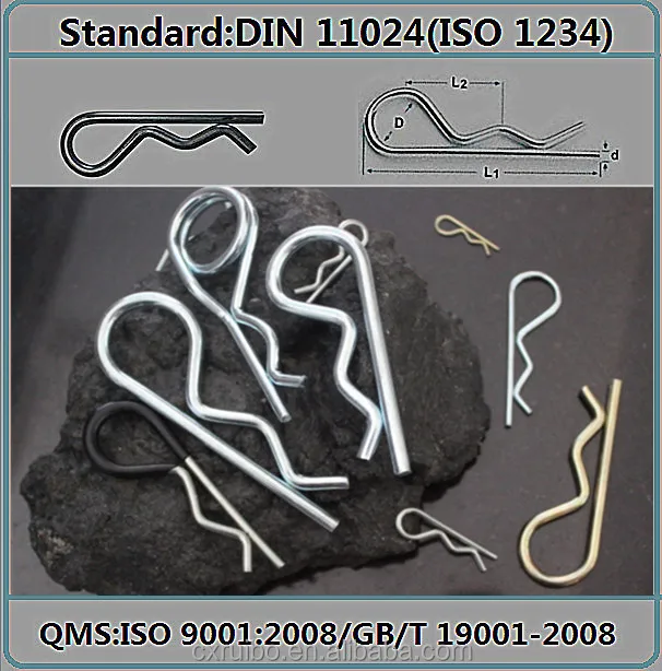 SS Double Wave Clip Pin with DIN 11024 Standard