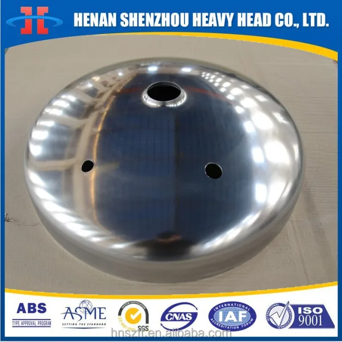 ASTM SS304 304L 316L LNG Fuel Tank Head for Vehicle