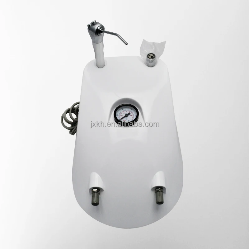 Portable Dental Turbine Unit Air Compressor Water 3 way Syringe Handpiece 2 Hole