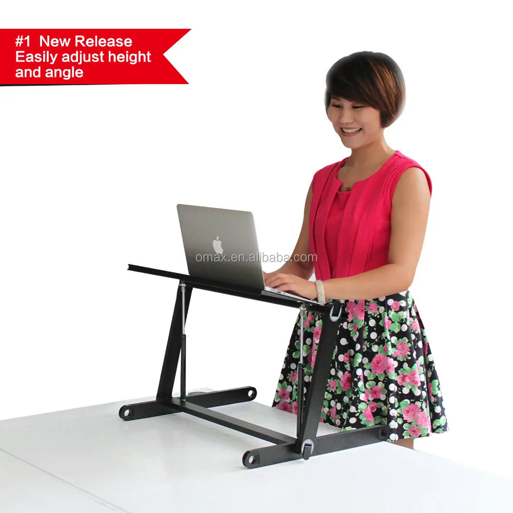 Wholesale Portable Metal Laptop Foldable Table , Computer desk