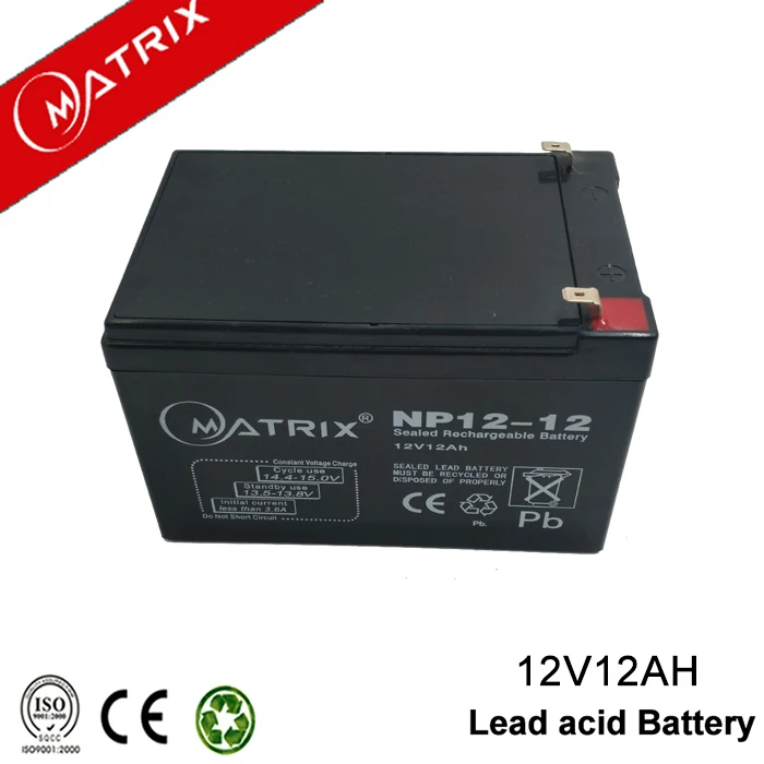 
2018 hot selling lead acid rechargeable battery 12v12ah use for emergency product 