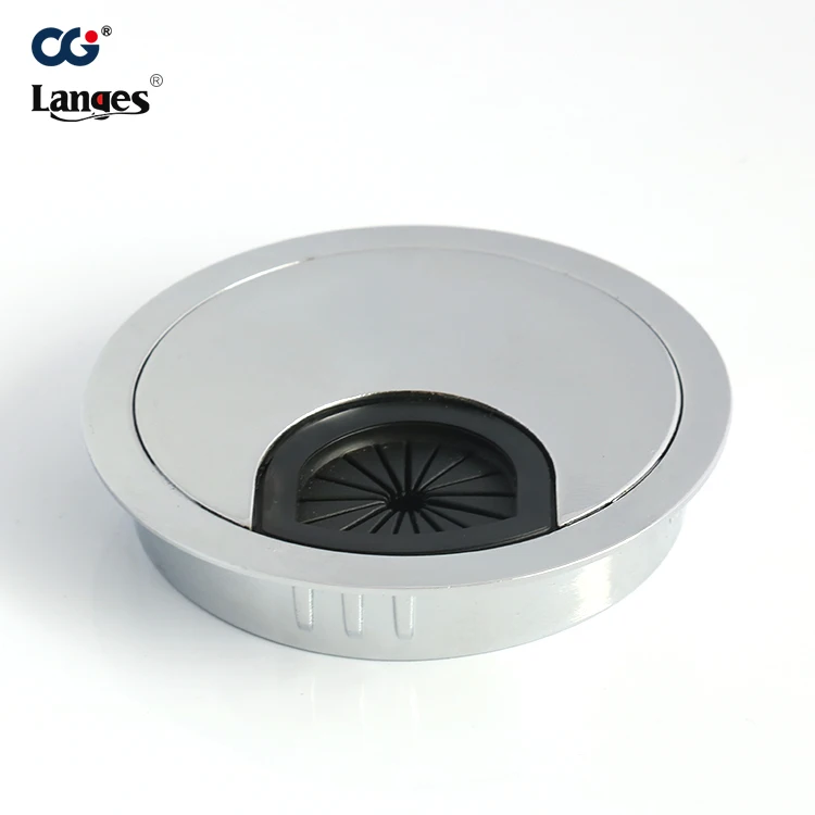 Cable hole cover dustproof waterproof square brush cable desk management grommet