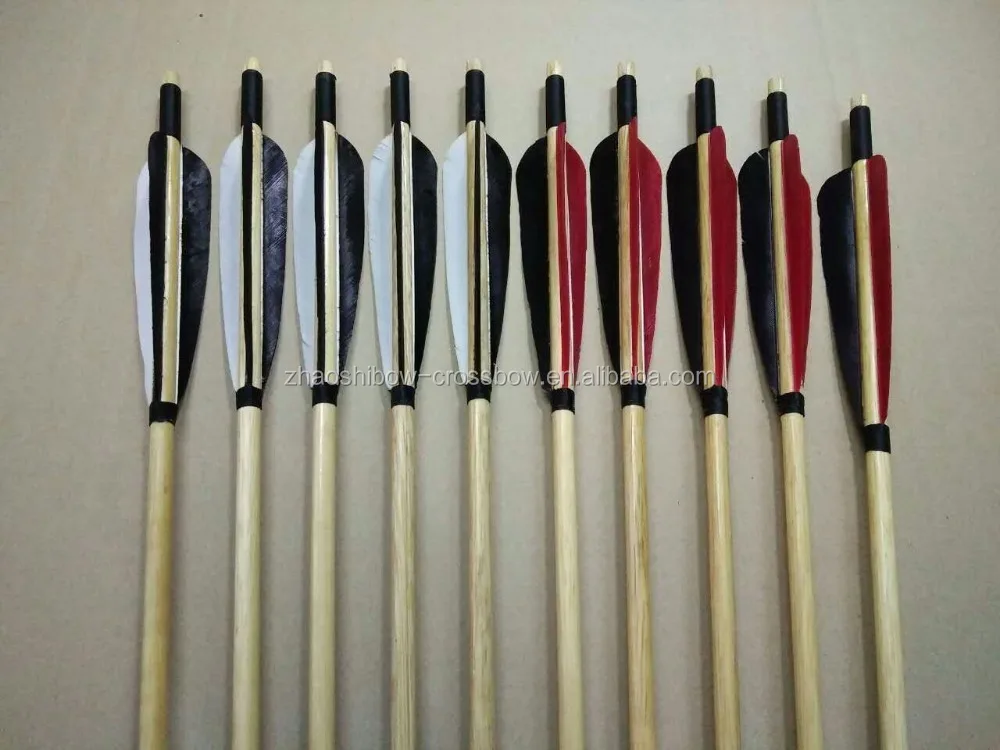 wooden arrow for archery hunting