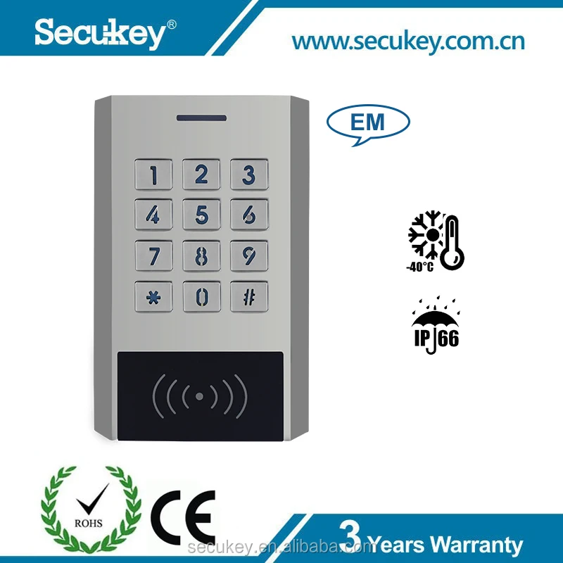 Secukey XK цифровой дверной блокировки клавиатуры Wiegand читатель контроля доступа