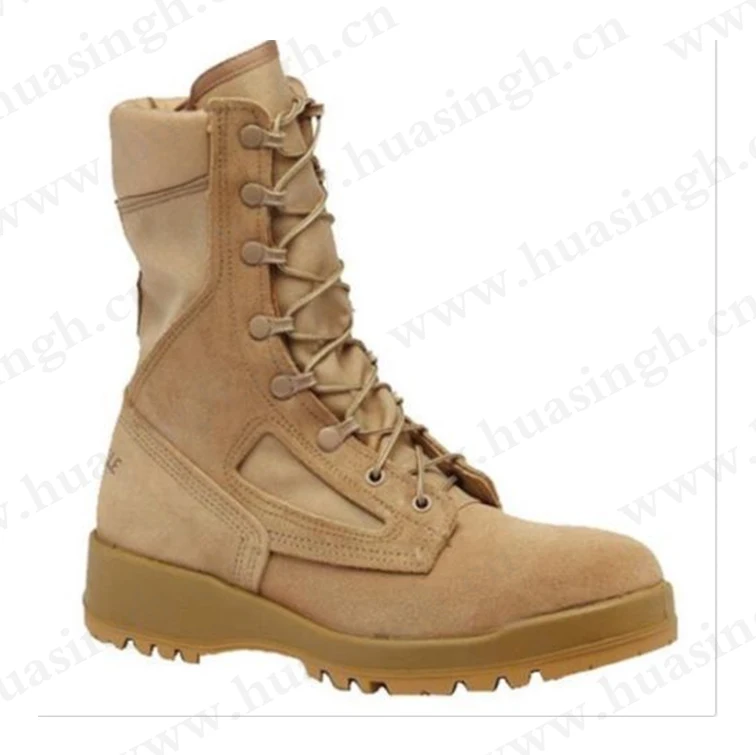 XQQ,  popular hot weather anti-slip coyote Belleville boots  8inch waterproof desert commando combat military boots HSM056
