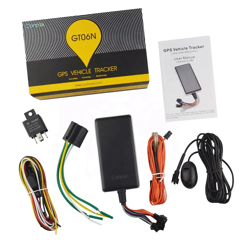 GT06N Vehicle tracking device with alarm system GPS/GPRS/GSM real time ACC monitor GPS tracker with vibration sensor theft-proof