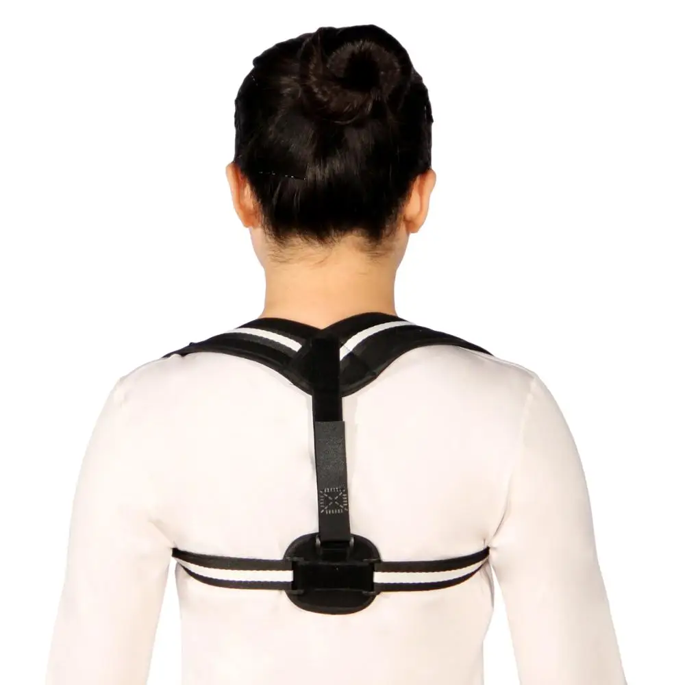 Correct sitting posture avoid hunchback adjustable shoulder clavicle support brace