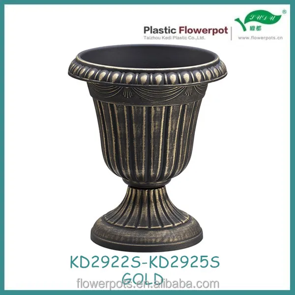 KD2922S Copper color plastic garden antique planters