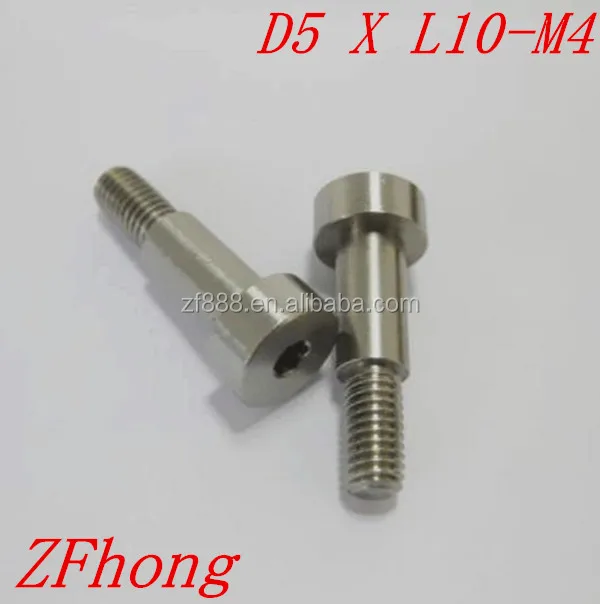 M4 thread 5 x10 Stainless steel hex socket head shoulder screw